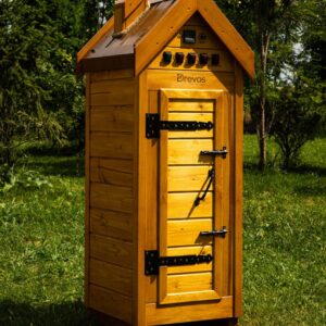 Drevos Smoker Classic 15. Automatischer Elektroräucherer. 3-in-1 Räuchern + Konvektion + Produkttrocknung. Kalt-/Heißräucherung, hitzebeständige Kammer