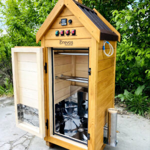 Drevos Smoker Start 20. Automatischer Elektroräucherer. 3-in-1 Räuchern + Konvektion + Produkttrocknung. Kalt-/Heißräucherung, hitzebeständige Kammer